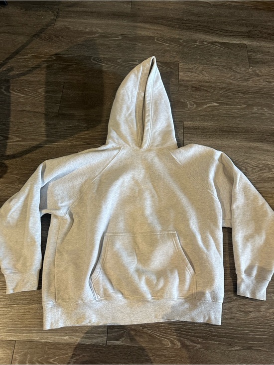 TNA Tops - Aritzia/TNA heather cloud white (gray) mega fit hoodie size s